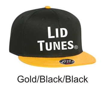 Lid Tunes Gold Black Black Cap